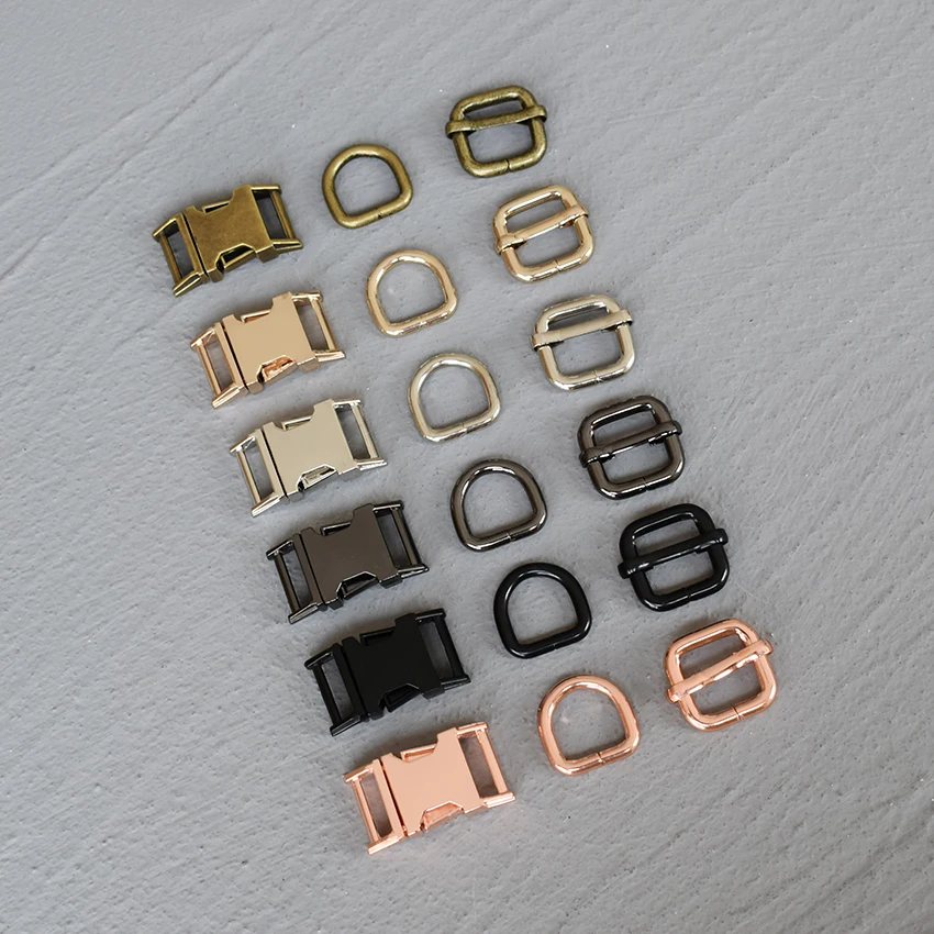 10 Sets 15mm Metal Straps Slider D Ring Release Belt Buckle for Pet Dog Collar Paracord Sewing Accessory Strong Hardware 15-3S
10 Sets 15mm Metal Straps Slider D Ring Release Belt Buckle for Pet Dog Collar Paracord Sewing Accessory Strong Hardware 15-3S