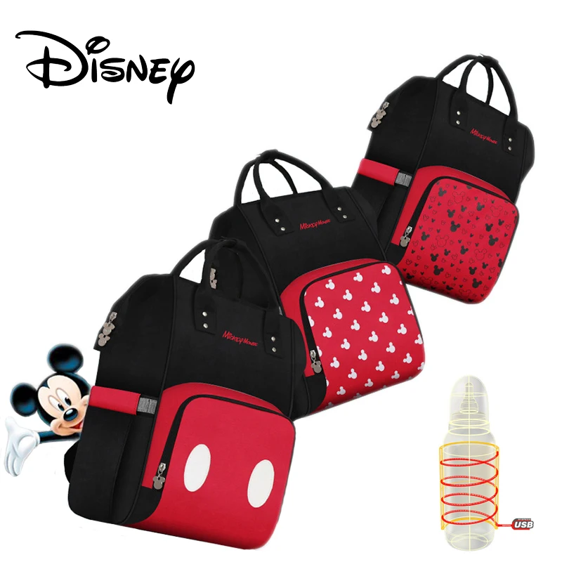 Детская сумка для подгузников Disney Minnie Mickey мам и Большая вместительная ухода за