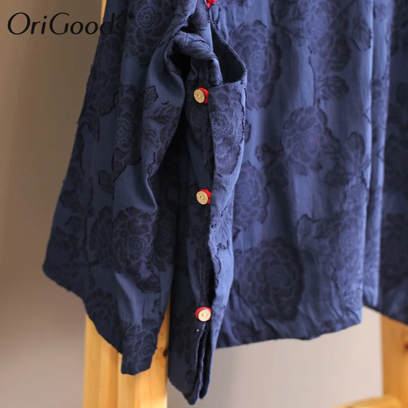 OriGoods Chinese style Blouse Women Vintage Cotton Linen Summer Blouse National style Elegant Long sleeve Blouse Shirt Tops A448
OriGoods Chinese style Blouse Women Vintage Cotton Linen Summer Blouse National style Elegant Long sleeve Blouse Shirt Tops A448
