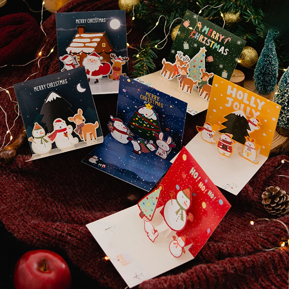 3D Pop Up Greeting Cards With Envelope Friend Family Blessing Postcard For Birthday New Year Christmas Gifts Xmas Decoration
3D Pop Up Greeting Cards With Envelope Friend Family Blessing Postcard For Birthday New Year Christmas Gifts Xmas Decoration