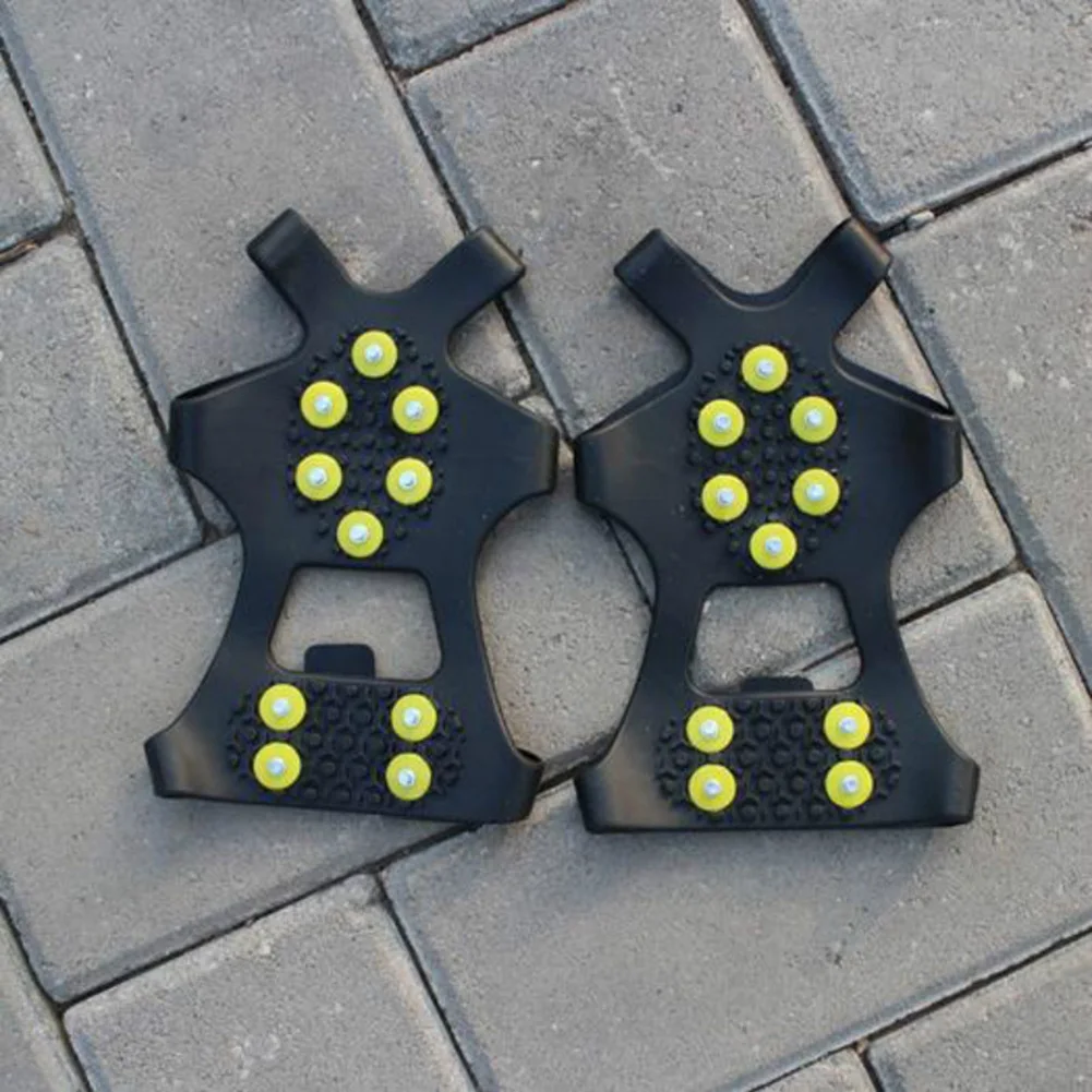 Fashionable Popular 10 Studs Anti-Skid Snow Ice Climbing Shoe Spikes Practical Creative Unique Grip Crampons Cleats Overshoes
Fashionable Popular 10 Studs Anti-Skid Snow Ice Climbing Shoe Spikes Practical Creative Unique Grip Crampons Cleats Overshoes