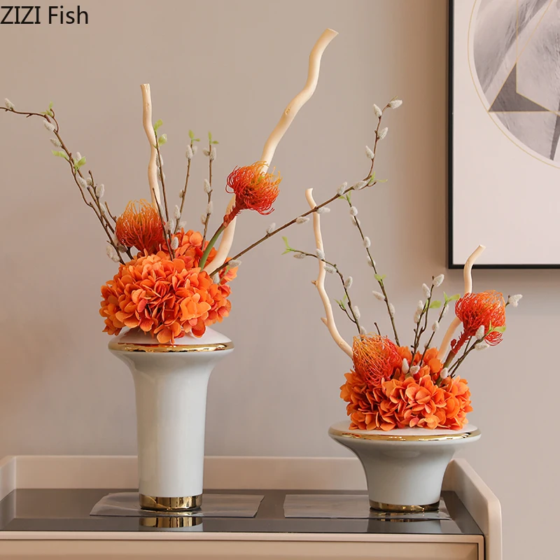 Creative Geometric White Gold Rim Vase Living Room Bedroom Table Decoration Simple European Flower Arrangement Flower Vase Decor
Creative Geometric White Gold Rim Vase Living Room Bedroom Table Decoration Simple European Flower Arrangement Flower Vase Decor