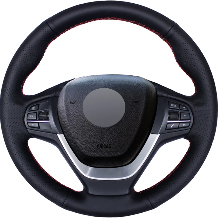 Black PU Faux Leather DIY Hand-stitched Car Steering Wheel Cover for BMW X3 F25 2010-2017 X4 F26 2014-2018
Black PU Faux Leather DIY Hand-stitched Car Steering Wheel Cover for BMW X3 F25 2010-2017 X4 F26 2014-2018