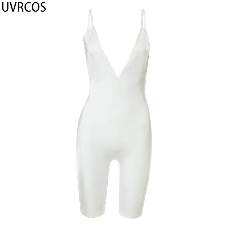 UVRCOS Summer Clothes For Women Rompers Playsuits Solid Strap Deep V-Neck Sexy Cleavage Club Night Club Outfits Jumpsuits-Shorts
UVRCOS Summer Clothes For Women Rompers Playsuits Solid Strap Deep V-Neck Sexy Cleavage Club Night Club Outfits Jumpsuits-Shorts