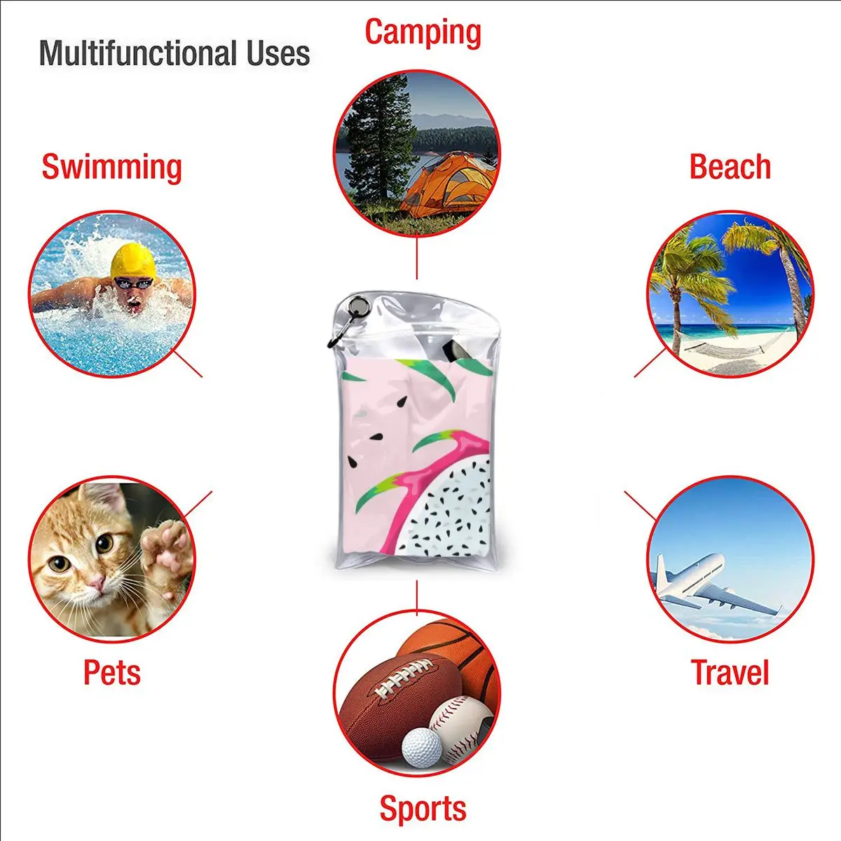 Quick Drying Pocket Towel Exotic Tropical Pitayas Portable Water Absorbent Towel No Pilling Sports Bath Towel
Quick Drying Pocket Towel Exotic Tropical Pitayas Portable Water Absorbent Towel No Pilling Sports Bath Towel