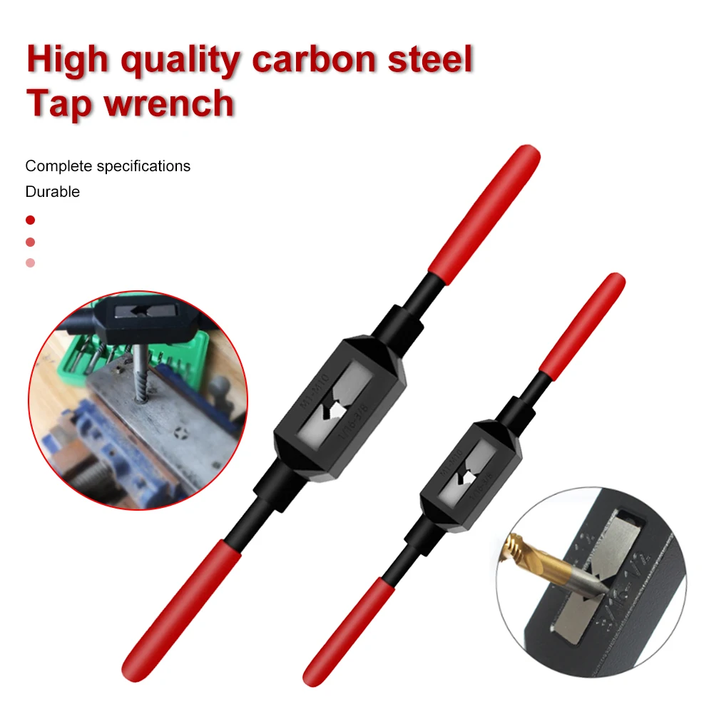 Adjustable Hand Tap Wrench Holder M1-M8 M1-M10 Thread Metric Handle Tapping Reamer Tool Accessories Taps and Die Set Tap Wrench
Adjustable Hand Tap Wrench Holder M1-M8 M1-M10 Thread Metric Handle Tapping Reamer Tool Accessories Taps and Die Set Tap Wrench