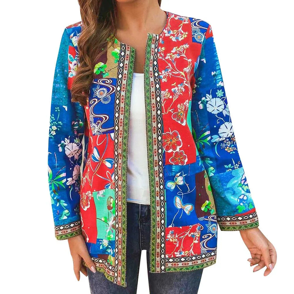 Women Autumn Ethnic Floral Print Pockets Long Sleeve Loose Jacket Coat Cardigan With unique ethnic floral print,vintage style !!
Women Autumn Ethnic Floral Print Pockets Long Sleeve Loose Jacket Coat Cardigan With unique ethnic floral print,vintage style !!