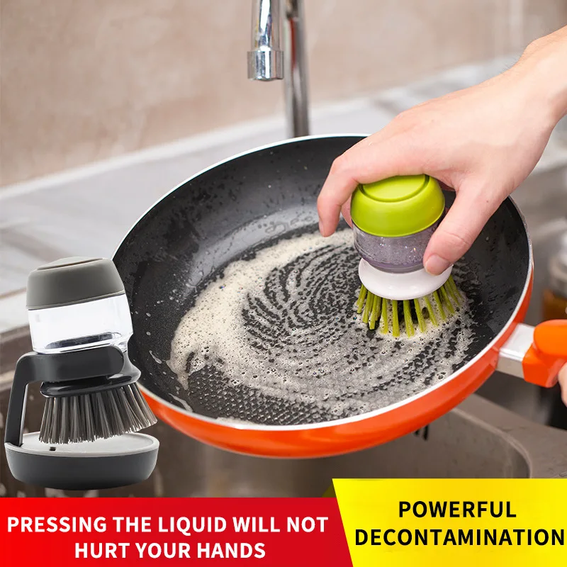 Cleaning brush Handheld Soap Solution Brush Automatic Liquid Adding Lazy Dishwashing Dish Brush Pot Artifact
Cleaning brush Handheld Soap Solution Brush Automatic Liquid Adding Lazy Dishwashing Dish Brush Pot Artifact