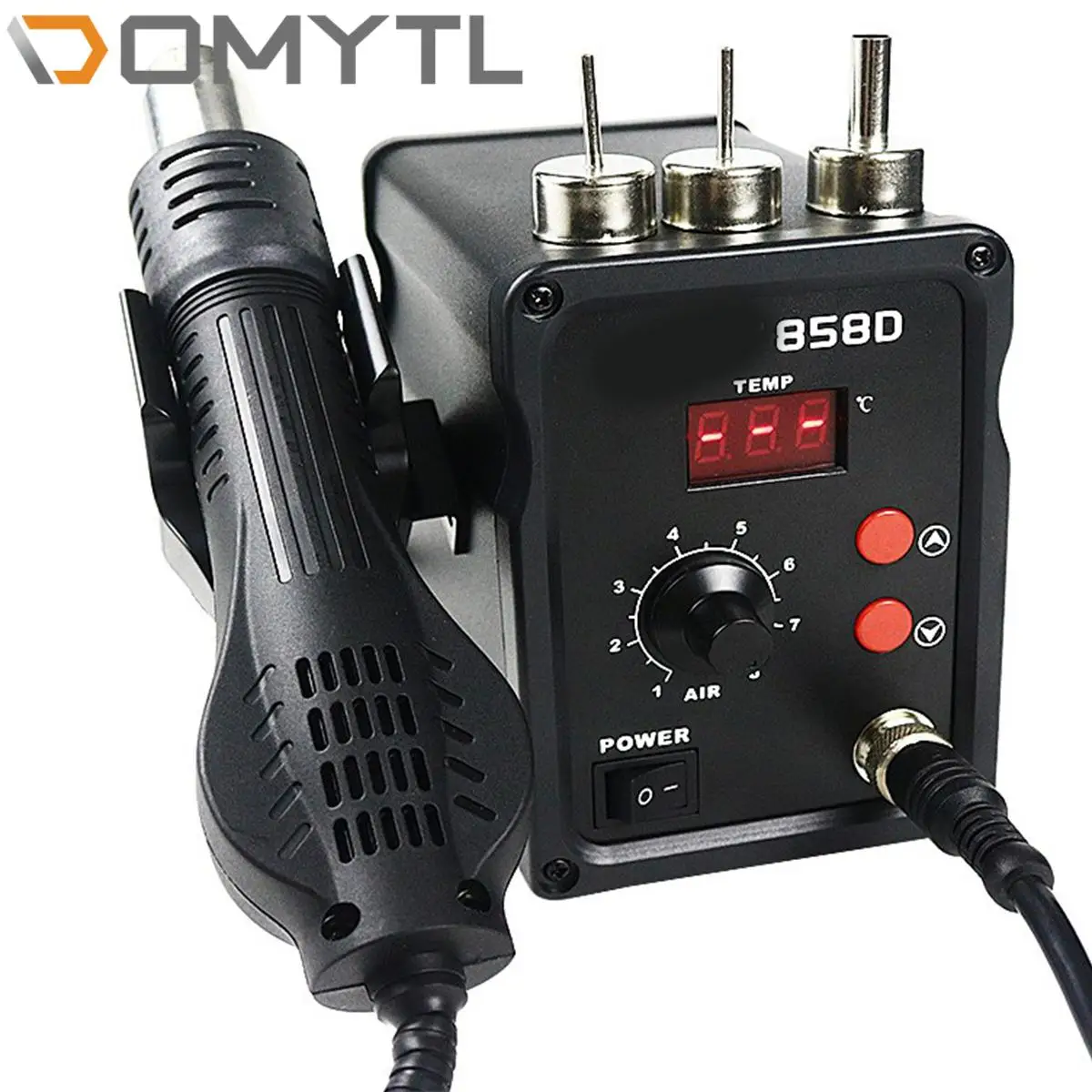 Hot Air Gun 858D Adjustable Temperature LCD Desoldering Typhoon Nozzle Baking Gun 220V Electronic Welding Repair Tool 700W
Hot Air Gun 858D Adjustable Temperature LCD Desoldering Typhoon Nozzle Baking Gun 220V Electronic Welding Repair Tool 700W