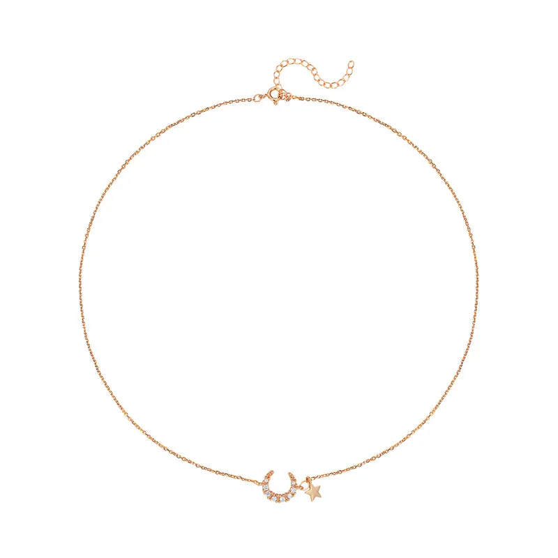 JIAN Moon Star Pendant Necklaces for Women Girlfriend Birthday Gifts Fashion Alloy Plated Tiny Crystal Chain Necklaces Jewelry
JIAN Moon Star Pendant Necklaces for Women Girlfriend Birthday Gifts Fashion Alloy Plated Tiny Crystal Chain Necklaces Jewelry