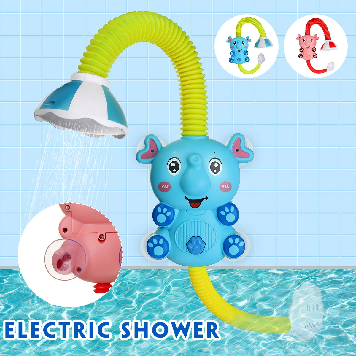 Electric Cartoon Shower Elephant Water Spray Toys Baby Bath Toy Faucet Bathroom Bathtub Educational Play Game For Kids Children
Electric Cartoon Shower Elephant Water Spray Toys Baby Bath Toy Faucet Bathroom Bathtub Educational Play Game For Kids Children