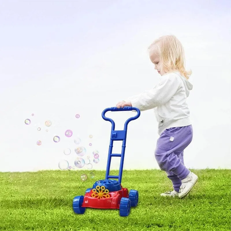 New Push Bubble Car Baby Electric Outdoor Toys For Boys Girls Bubbles Lawn Mower Kids Trolley Toy With 120ml Soap Water Solution
New Push Bubble Car Baby Electric Outdoor Toys For Boys Girls Bubbles Lawn Mower Kids Trolley Toy With 120ml Soap Water Solution