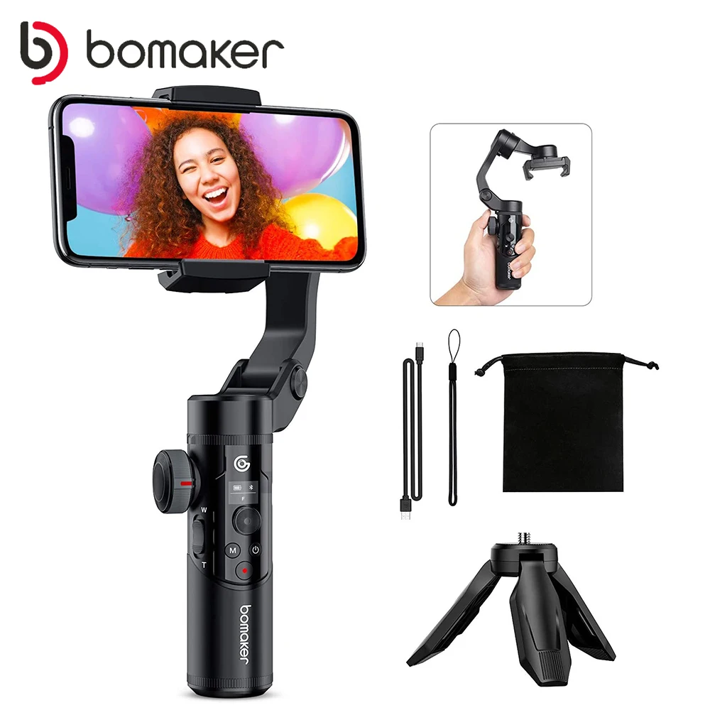 BOMAKER 3 Axis Gimbal Handheld Stabilizer Cellphone Video Record Smartphone Gimbal For Action Camera Phone Gimbal Stabilizer
BOMAKER 3 Axis Gimbal Handheld Stabilizer Cellphone Video Record Smartphone Gimbal For Action Camera Phone Gimbal Stabilizer