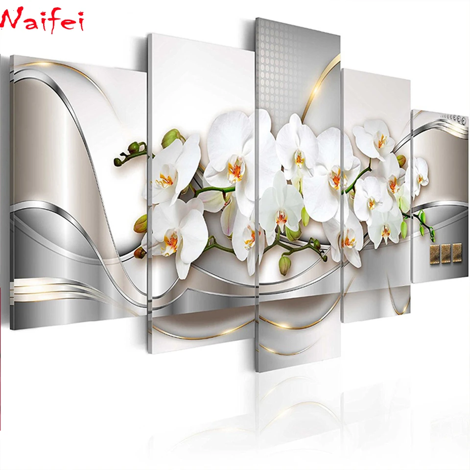 Full Square Round Diamond Embroidery Pattern Cross Stitch Flower Orchids Diamond Painting DIY Mosaic 5 Pieces Elegant Magnolia
Full Square Round Diamond Embroidery Pattern Cross Stitch Flower Orchids Diamond Painting DIY Mosaic 5 Pieces Elegant Magnolia