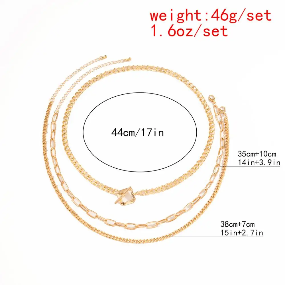 Punk Iron Chain Toggle Clasp Pendant Necklace Women Collares Wedding Multilayer Snake Chain Lariat Square Choker Necklaces Femme
Punk Iron Chain Toggle Clasp Pendant Necklace Women Collares Wedding Multilayer Snake Chain Lariat Square Choker Necklaces Femme