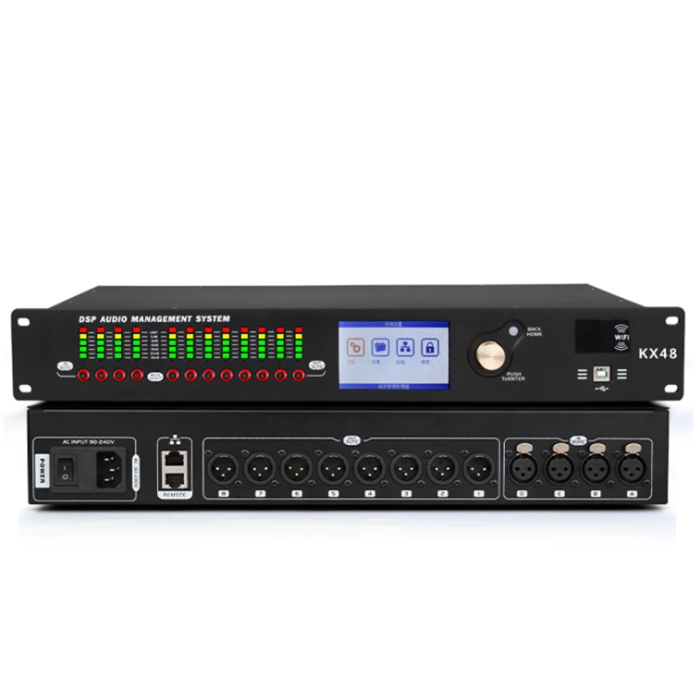 4 in 8 out bar stage professional multifunctional noise gate crossover line array speaker English digital audio processor
4 in 8 out bar stage professional multifunctional noise gate crossover line array speaker English digital audio processor