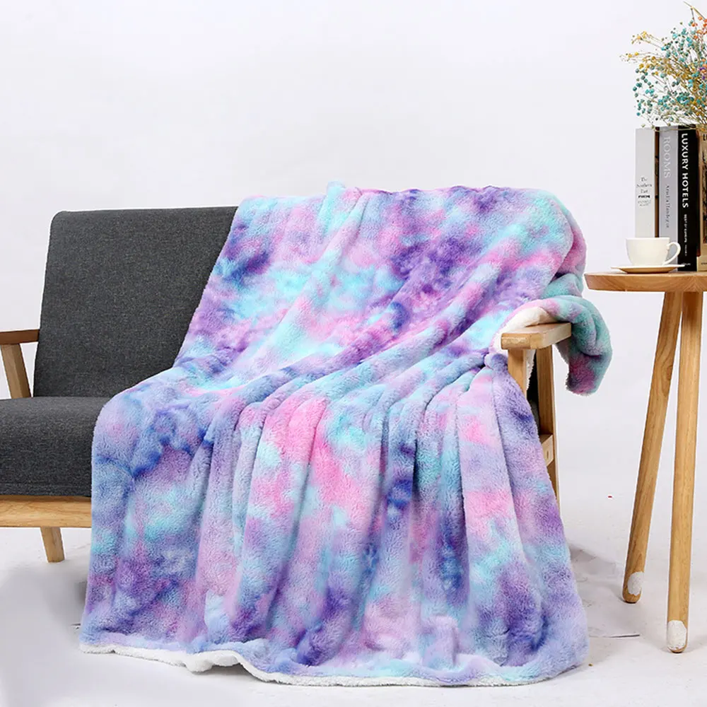 1 Pcs 160x200cm Tie-dye Shaggy Blanket Cotton Velvet Plush Soft Blanket Bedding Home Decoration Baby Blanket Gradient Color
1 Pcs 160x200cm Tie-dye Shaggy Blanket Cotton Velvet Plush Soft Blanket Bedding Home Decoration Baby Blanket Gradient Color
