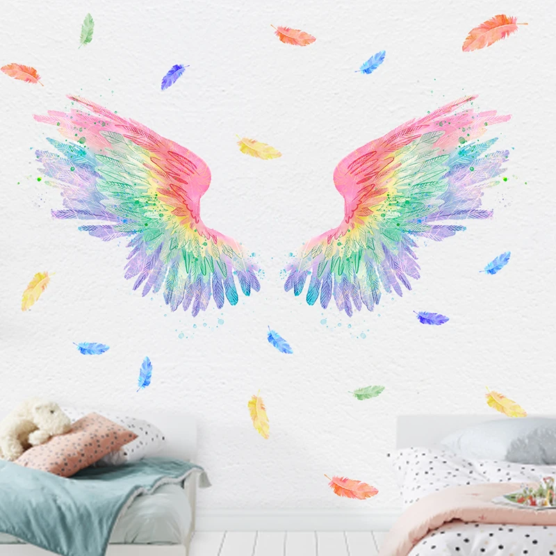 Color Angel Wings Wall Sticker Big Wings Bedroom Living Room Home Decor Vinyl Mural Art Nursery DIY Wallpaper Poster Decoration
Color Angel Wings Wall Sticker Big Wings Bedroom Living Room Home Decor Vinyl Mural Art Nursery DIY Wallpaper Poster Decoration