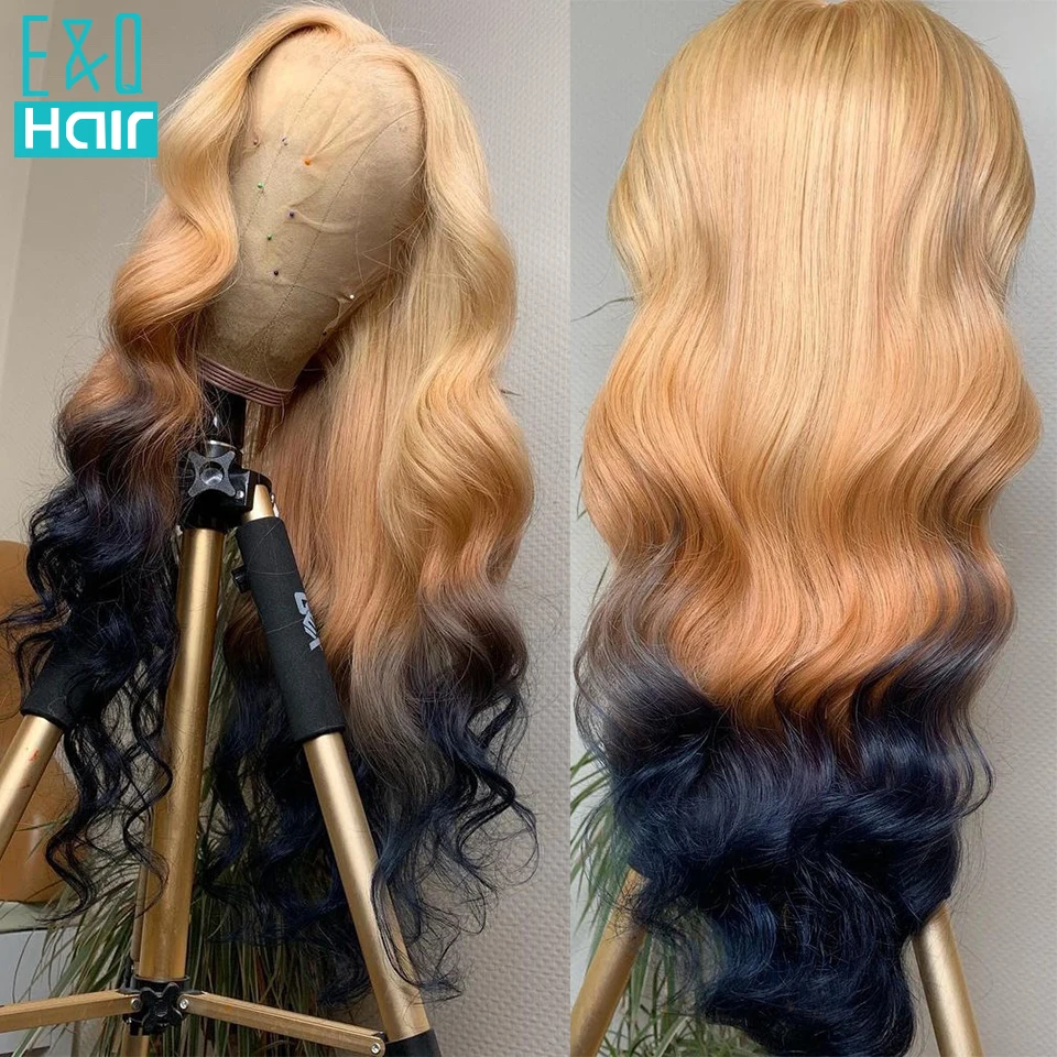 30 Inch Honey Blonde Body Wave Lace Front Wig Ombre Dark Blue Colored Human Hair Wigs For Women HD Transparent Lace Frontal Wig
30 Inch Honey Blonde Body Wave Lace Front Wig Ombre Dark Blue Colored Human Hair Wigs For Women HD Transparent Lace Frontal Wig