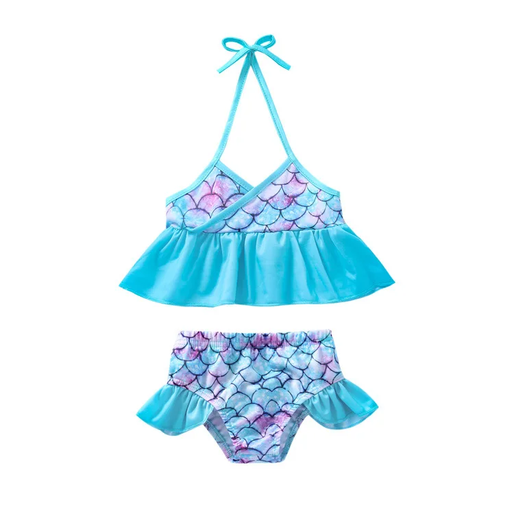 Boutique Children's Bikini Swimsuit 2Pieces kid Set Sling Sleeveless Fish Scale Print Hot Sale Wholesale Kids Swimming Favourite
Boutique Children's Bikini Swimsuit 2Pieces kid Set Sling Sleeveless Fish Scale Print Hot Sale Wholesale Kids Swimming Favourite