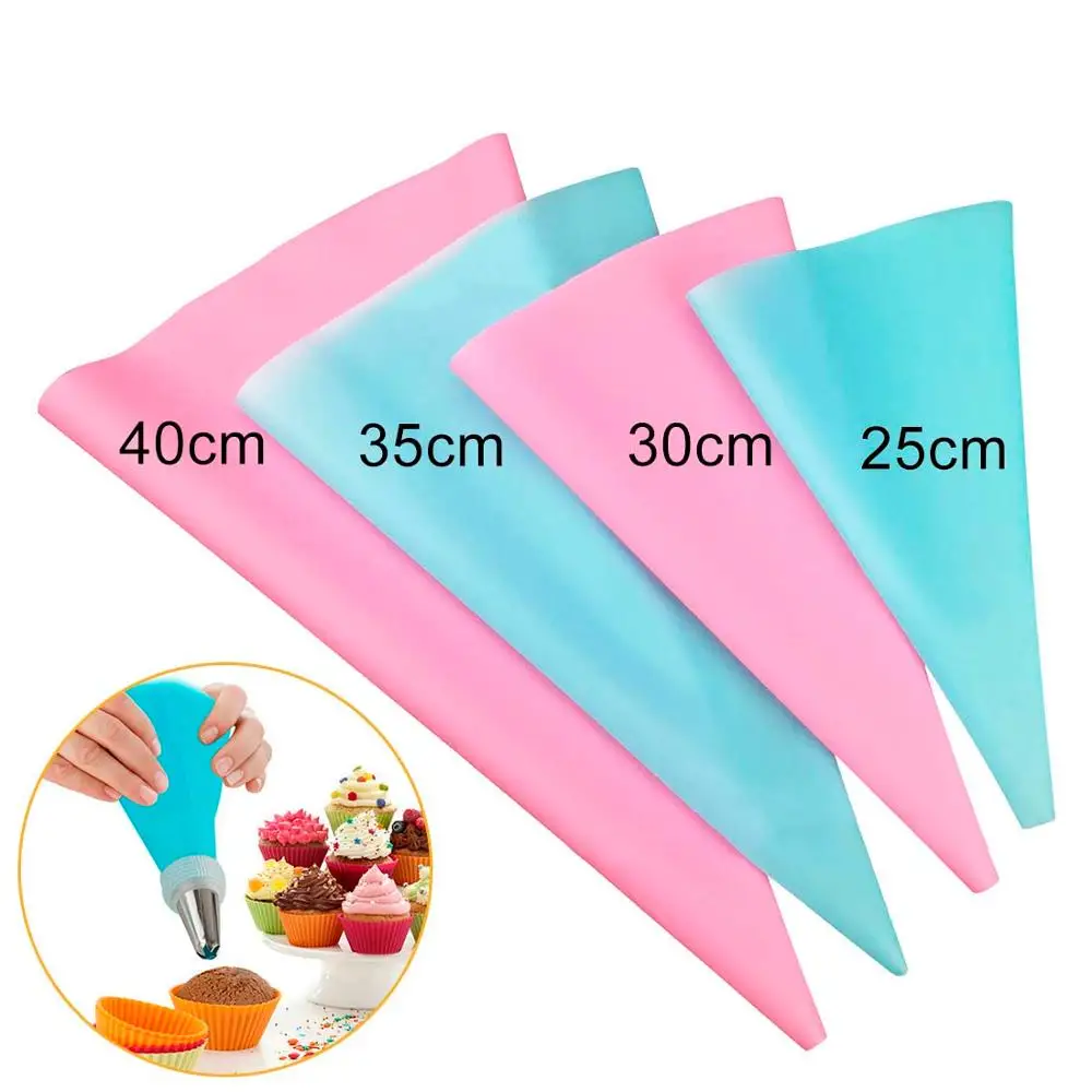 25/30/35/40cm Silicone Pastry Bag Reusable Icing Piping Cream Pastry Bag Russian Tulip Piping Nozzles Cake Decorating Tool
25/30/35/40cm Silicone Pastry Bag Reusable Icing Piping Cream Pastry Bag Russian Tulip Piping Nozzles Cake Decorating Tool