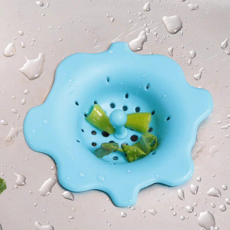1pc Flower Shape Silicone Drain Strainer Kitchen Bathroom Outfall Drain Cover Basin Sink Filter Hair Catcher Stopper Colanders
1pc Flower Shape Silicone Drain Strainer Kitchen Bathroom Outfall Drain Cover Basin Sink Filter Hair Catcher Stopper Colanders