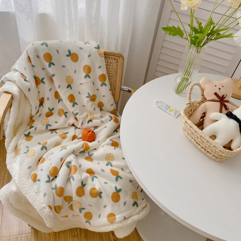 Milk-like Touch Autumn and Winter Printing Lambswool Multi-Functional Blanket Thickening Warm Blanket
Milk-like Touch Autumn and Winter Printing Lambswool Multi-Functional Blanket Thickening Warm Blanket