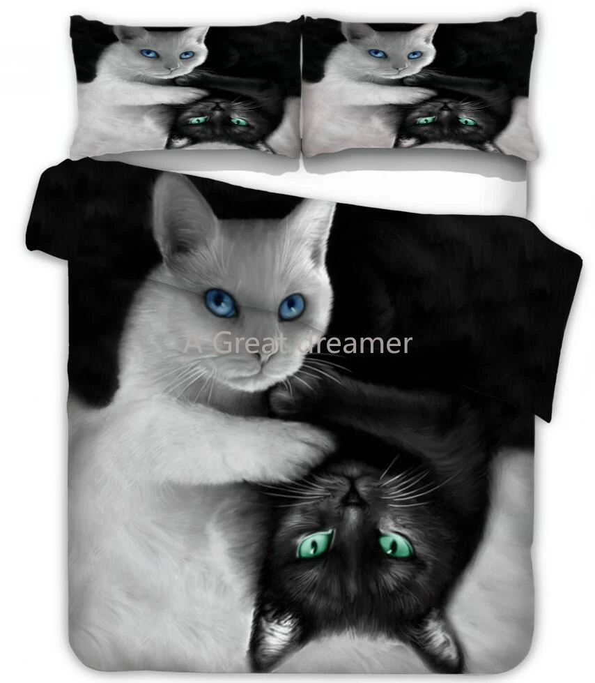 New 3D Cat Printing Bedding Set Animal Duvet Cover With Pillowcase Set Cute Home Textiles King Quilt Cover 2/3pcs (No Sheet)
New 3D Cat Printing Bedding Set Animal Duvet Cover With Pillowcase Set Cute Home Textiles King Quilt Cover 2/3pcs (No Sheet)