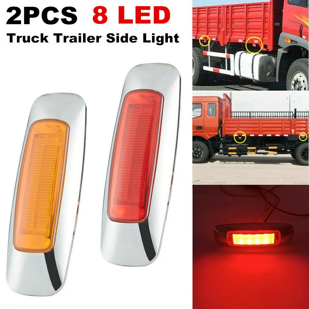 Extension Side Indicator Truck Signal Lamp Trailer 2x 50000h 8LED Accessories Amber
Extension Side Indicator Truck Signal Lamp Trailer 2x 50000h 8LED Accessories Amber
