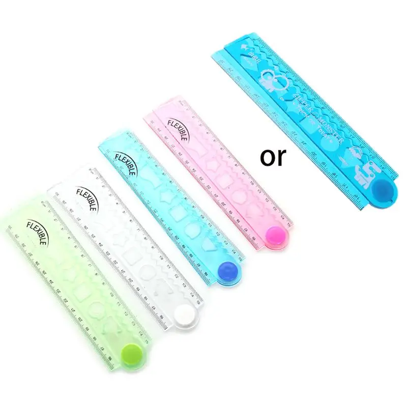 30cm Korean Flexible Folding Ruler Multifunction Plastic Drawing Rulers Office School Stationery Students Kids Gifts
30cm Korean Flexible Folding Ruler Multifunction Plastic Drawing Rulers Office School Stationery Students Kids Gifts