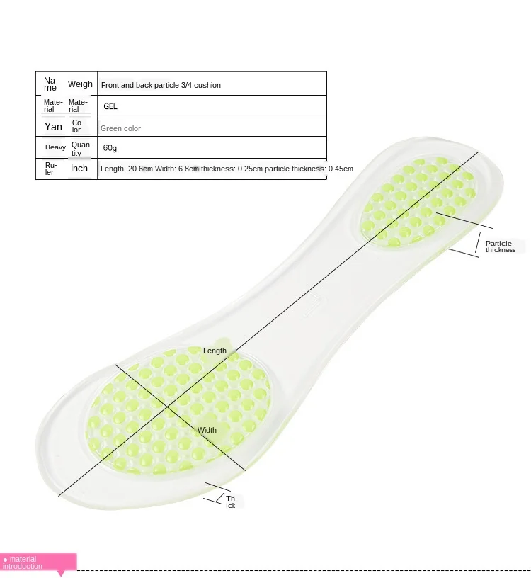 Non-Slip Women Gel Arch Support Anti-slip Massaging Insoles Pads Cushion Orthopedic Insoles for High Heels Shoes Inserts 2020
Non-Slip Women Gel Arch Support Anti-slip Massaging Insoles Pads Cushion Orthopedic Insoles for High Heels Shoes Inserts 2020