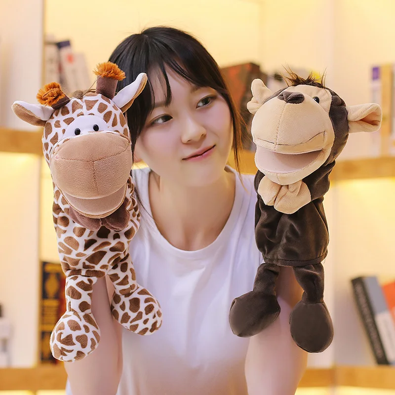 25-35CM Cartoon Crocodile Lion Forest Animal Hand Puppet Children Baby Gloves Plush Toys Filled Soft Juguetes Para Niños Gifts
25-35CM Cartoon Crocodile Lion Forest Animal Hand Puppet Children Baby Gloves Plush Toys Filled Soft Juguetes Para Niños Gifts