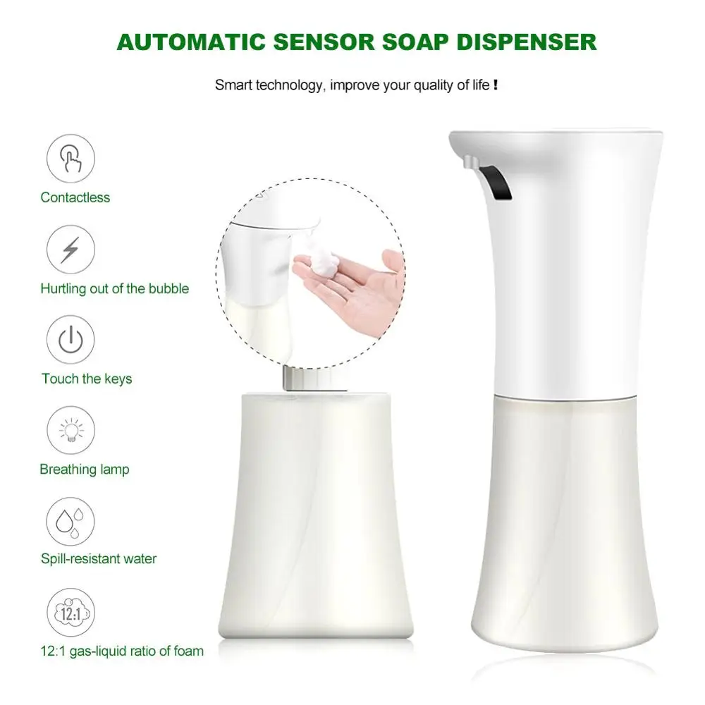 

Полностью автоматическая машина для мытья рук из пены, Настольная дезинфекция, индукционный дозатор мыла, умный Бесконтактный дозатор мыла...