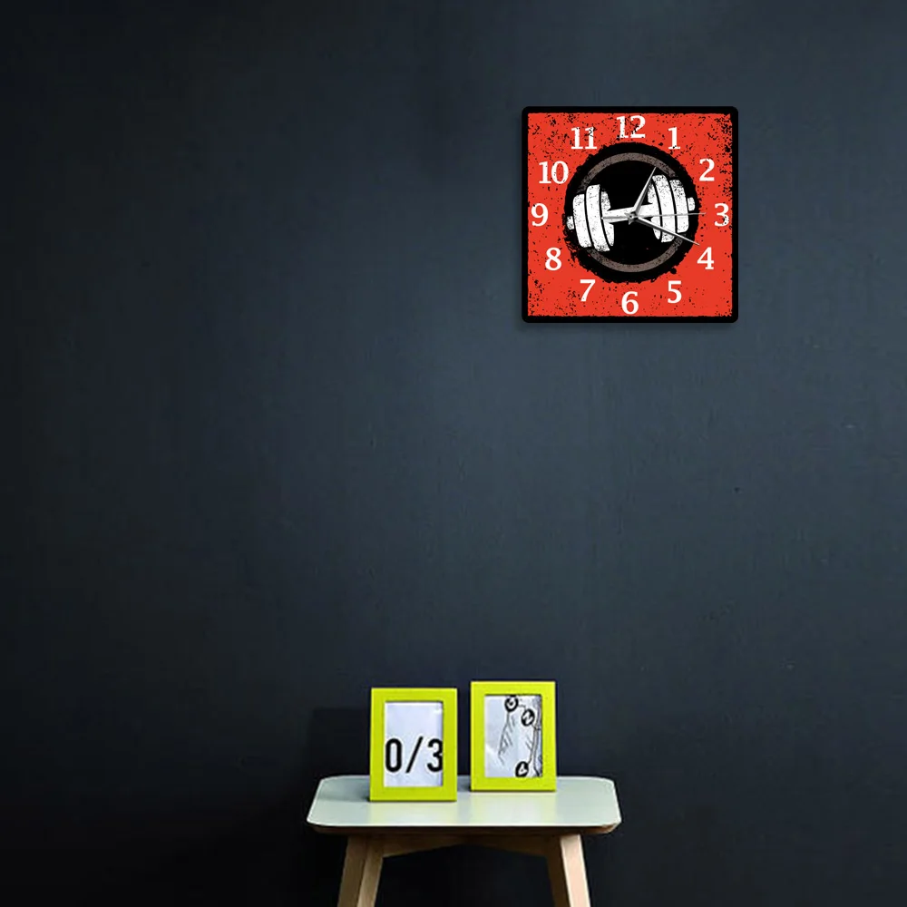 Fitness Dumbbell Exercising Healthy Lifestyle Non ticking Acrylic Printed Wall Hanging Watch Body Building Gym Decor Wall Clock
Fitness Dumbbell Exercising Healthy Lifestyle Non ticking Acrylic Printed Wall Hanging Watch Body Building Gym Decor Wall Clock