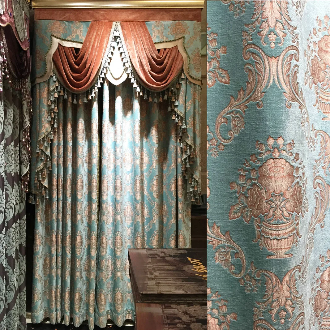 European luxury chenille curtain custom high grade European luxury villa living room curtain bedroom finished window screen
European luxury chenille curtain custom high grade European luxury villa living room curtain bedroom finished window screen