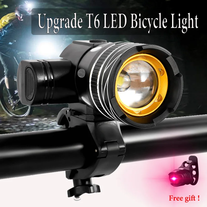 Upgraded T6 LED Bicycle Lights 3modes 3000MAH Bike Light USB Cycling Light IPX6 Waterproof Bike Flashlight Bike accessories
Upgraded T6 LED Bicycle Lights 3modes 3000MAH Bike Light USB Cycling Light IPX6 Waterproof Bike Flashlight Bike accessories