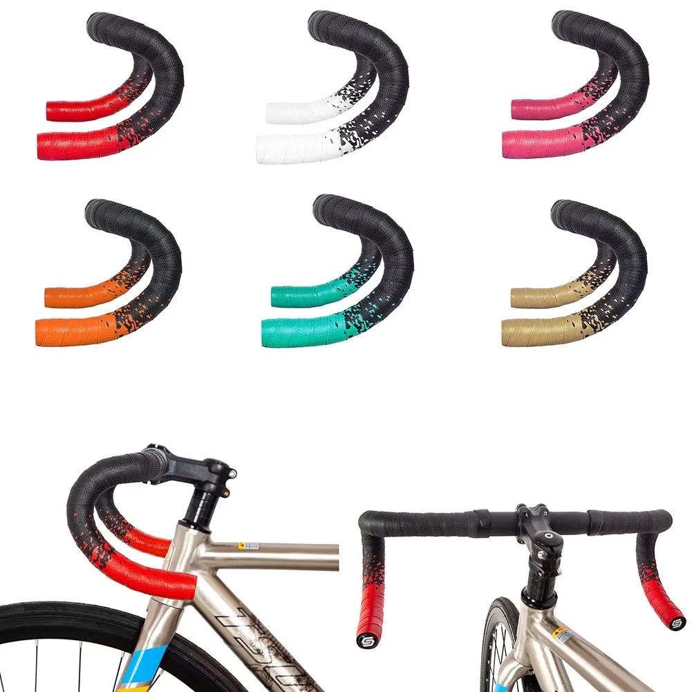 Bicycle Anti-skid Shock Handlebar Two-color Tape PU Road Bike Handlebar Straps Ultra Light ComfortFul Grip Wrap
Bicycle Anti-skid Shock Handlebar Two-color Tape PU Road Bike Handlebar Straps Ultra Light ComfortFul Grip Wrap