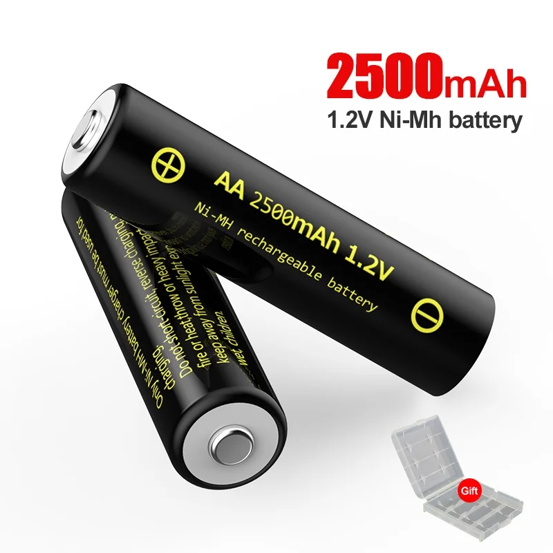 4-20pcs 1.2V Ni-MH AA Rechargeable Batteries 2500MAH AA Rechargeable Battery For Camera Flashlight
4-20pcs 1.2V Ni-MH AA Rechargeable Batteries 2500MAH AA Rechargeable Battery For Camera Flashlight