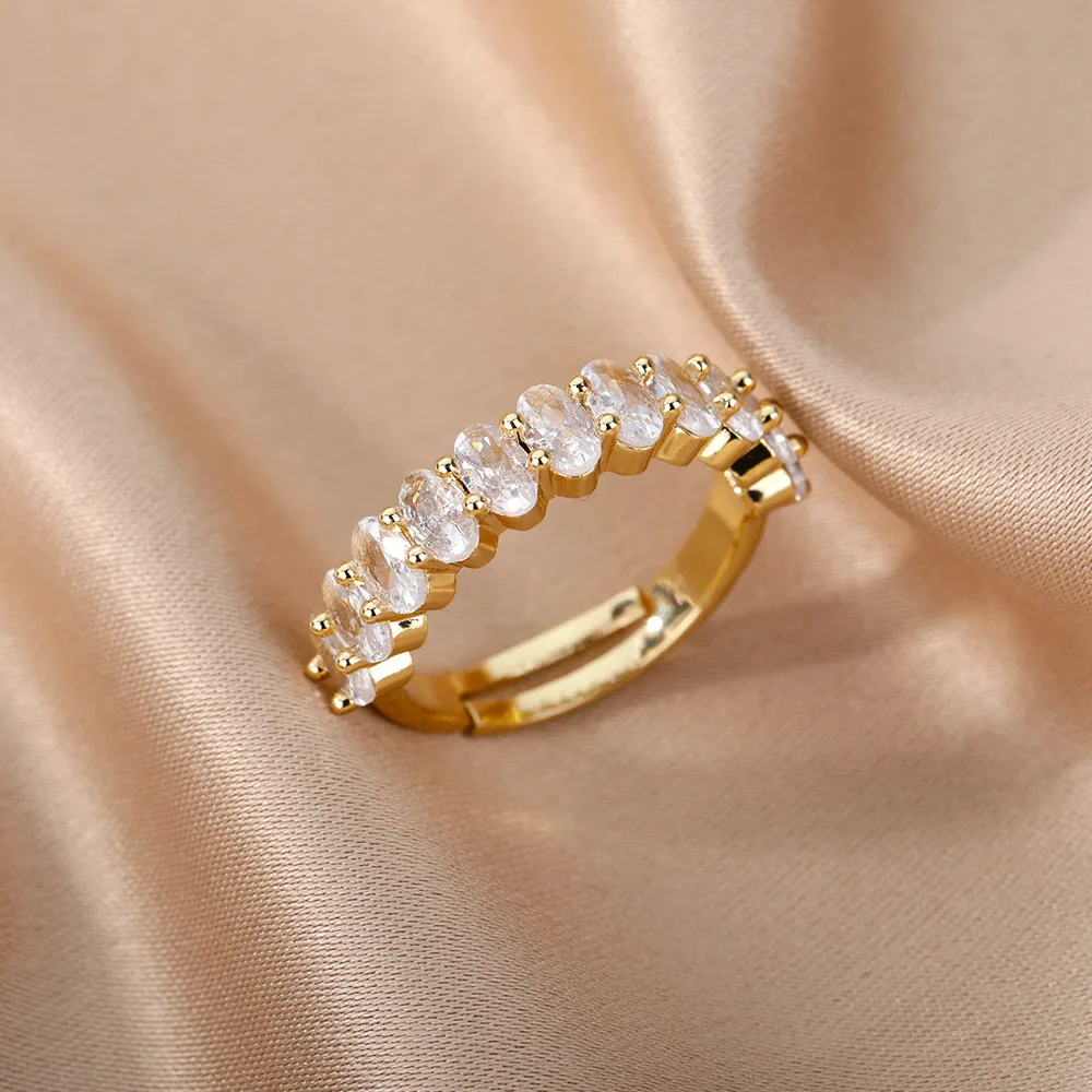 CZ Crystal Zircon Geometric Rings For Women Girls Charm Gold Adjustable Engagement Wedding Ring Femme Jewelry Party Gift Bague
CZ Crystal Zircon Geometric Rings For Women Girls Charm Gold Adjustable Engagement Wedding Ring Femme Jewelry Party Gift Bague