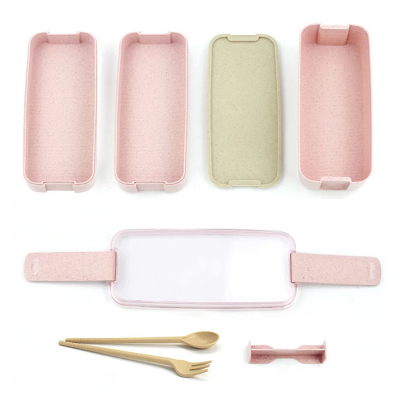 900ML Wheat Straw Bento Boxes Portable Stackable Lunch Box Large Capacity 3 Layer Microwave Dinnerware Food Storage Containers
900ML Wheat Straw Bento Boxes Portable Stackable Lunch Box Large Capacity 3 Layer Microwave Dinnerware Food Storage Containers