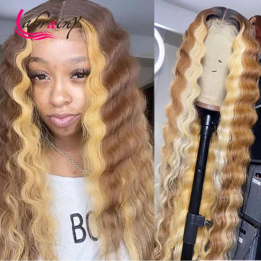 Highlight Honey Blonde HD Transparent Lace Frontal Human Hair Wigs Kinky Curly Blonde Lace Front Wig PrePlucked Deep Wave 13x6x1
Highlight Honey Blonde HD Transparent Lace Frontal Human Hair Wigs Kinky Curly Blonde Lace Front Wig PrePlucked Deep Wave 13x6x1