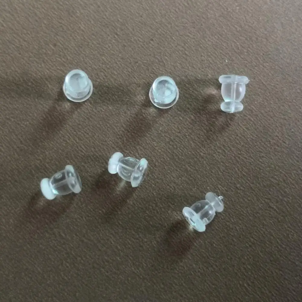 SEA MEW 200pcs/lot 5*6.1mm Transparent Earplugs Stud Earring Stopper DIY Earrings Accessories
SEA MEW 200pcs/lot 5*6.1mm Transparent Earplugs Stud Earring Stopper DIY Earrings Accessories