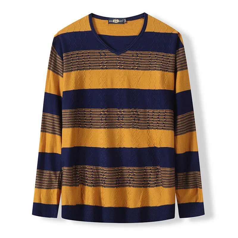 Autumn new men's fattening plus size fashion casual V-Neck long sleeve t-shirt men's fat thin sweater
Autumn new men's fattening plus size fashion casual V-Neck long sleeve t-shirt men's fat thin sweater