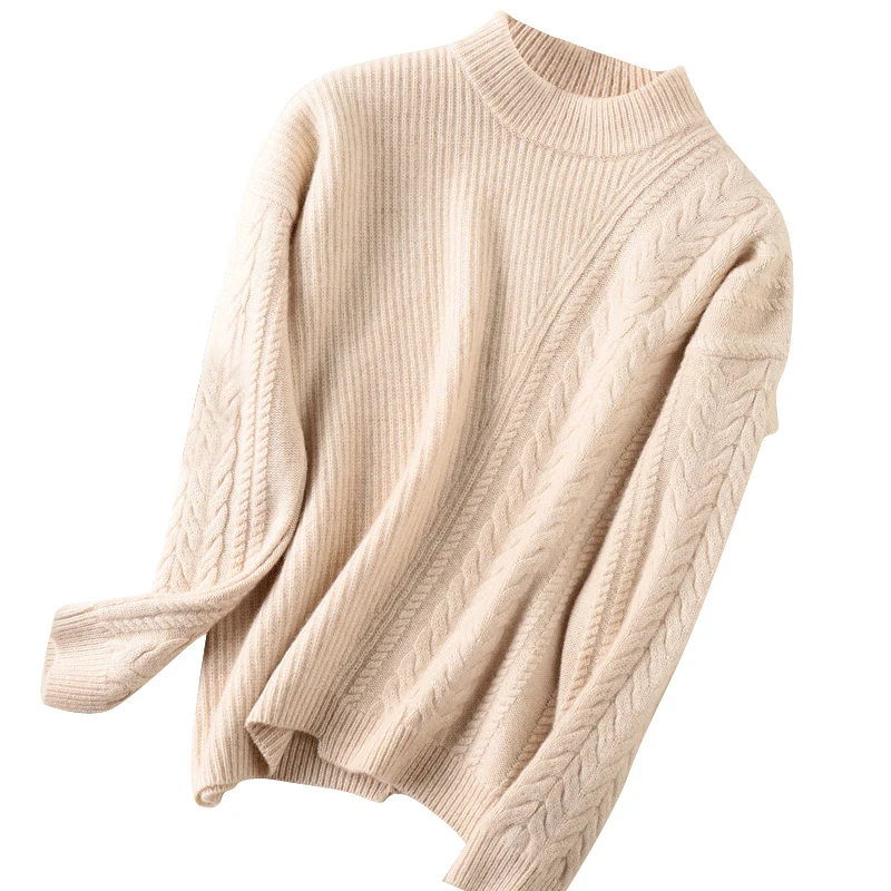 Fall 2020 Korean Women Pullover Cashmere Sweater Woman Winter Clothes Turtleneck Oversized Long Sleeve Mujer Knitted Tops Wool 
Fall 2020 Korean Women Pullover Cashmere Sweater Woman Winter Clothes Turtleneck Oversized Long Sleeve Mujer Knitted Tops Wool