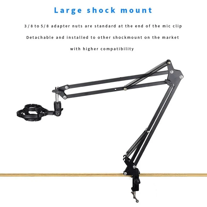 Studio Recording Condenser Microphone Kit with Shock Mount for Network Broadcasting Online Singing
Studio Recording Condenser Microphone Kit with Shock Mount for Network Broadcasting Online Singing