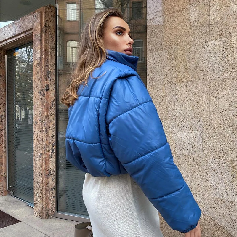 2021 Two Wear Casual Long-sleeved Vest Jacket Women's Autumn and Winter Fashion New Stand-up Collar Cotton-padded Jacket Women
2021 Two Wear Casual Long-sleeved Vest Jacket Women's Autumn and Winter Fashion New Stand-up Collar Cotton-padded Jacket Women