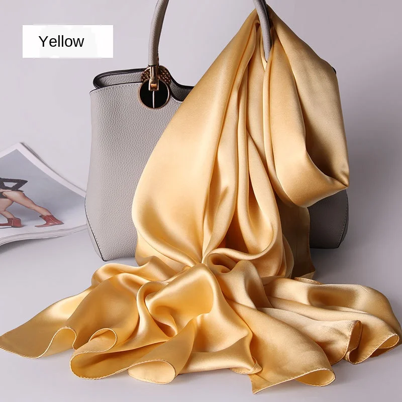 Fashion Silk scarves 100 percent Pure Color Thickened Heavy Satin True Silk As Gift For High End Quality For Women Hijab Shawl
Fashion Silk scarves 100 percent Pure Color Thickened Heavy Satin True Silk As Gift For High End Quality For Women Hijab Shawl