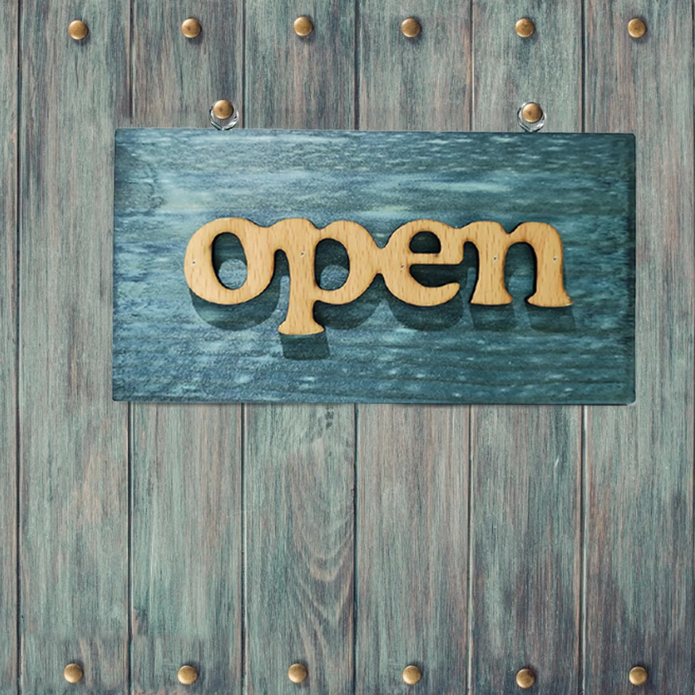 Brand New Vintage Wooden Open Closed Welcome Sign Plaque Blue Cafe Shop Door Hanging Sign Rectangle Type Welcome/open/closed
Brand New Vintage Wooden Open Closed Welcome Sign Plaque Blue Cafe Shop Door Hanging Sign Rectangle Type Welcome/open/closed