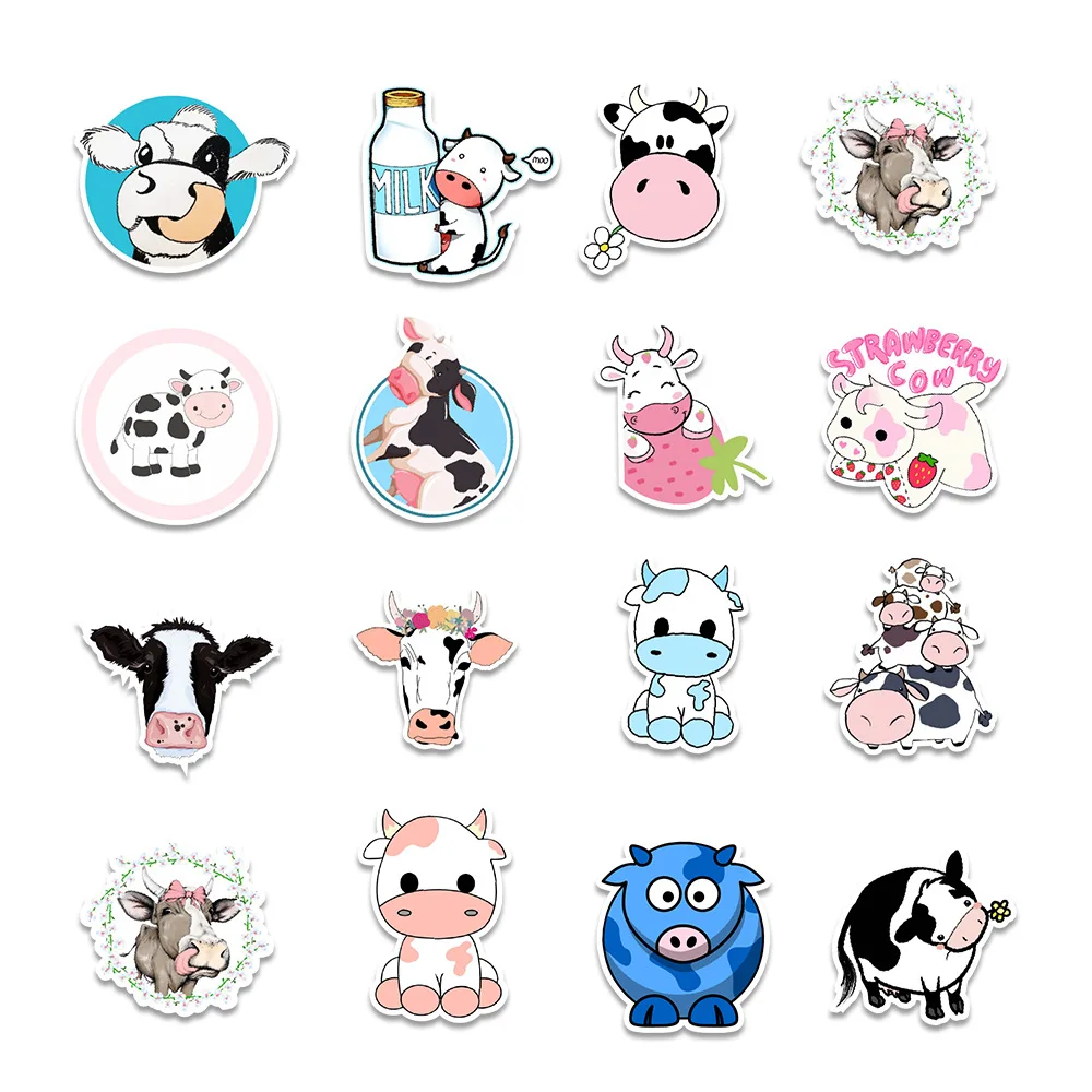 50pcs Cartoon Cows Graffiti Sticker Waterproof PVC Stickers For Bicycle Guitar Luggage Laptop Motorcycle Car Kids DIY Toy 
50pcs Cartoon Cows Graffiti Sticker Waterproof PVC Stickers For Bicycle Guitar Luggage Laptop Motorcycle Car Kids DIY Toy