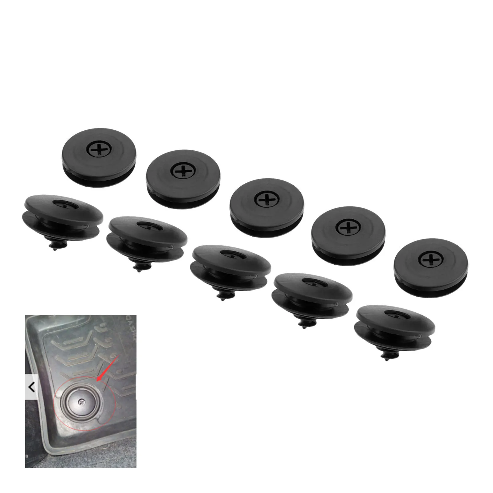 10 Sets Auto Mats Clamp Car Fastener Clips Universal Anti-Skid Pad Carpet Fixed Fastener for Nissan Peugeot Subaru Toyota Honda
10 Sets Auto Mats Clamp Car Fastener Clips Universal Anti-Skid Pad Carpet Fixed Fastener for Nissan Peugeot Subaru Toyota Honda